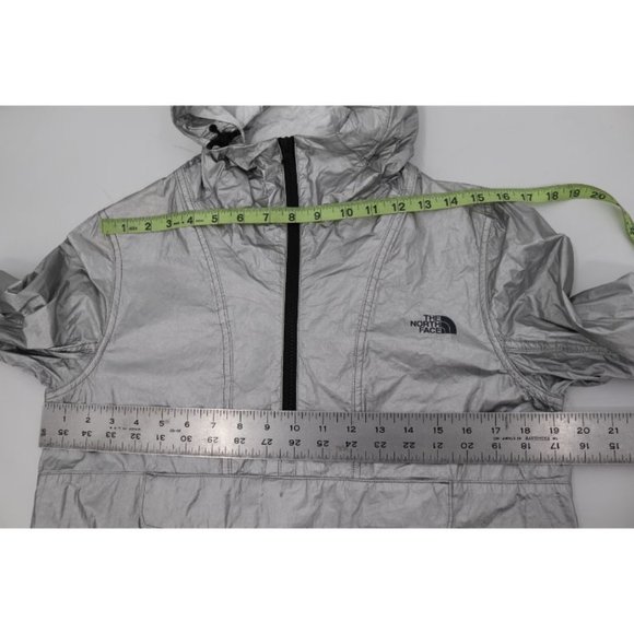 The north face Women's‎ small windwall crew run gray wind anorak hooded jacket - Picture 10 of 14